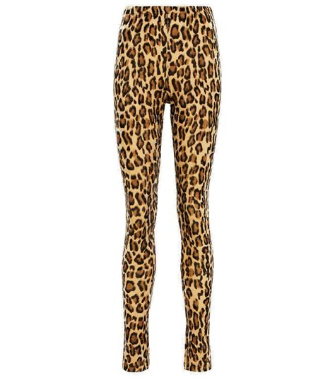 junya watanabe leopard print velvet leggings junya watanabe