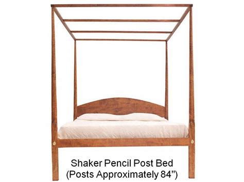 Shaker Pencil Post Bed Taylor Woodworking