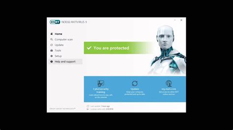 How To Activate Eset Version 9 Youtube