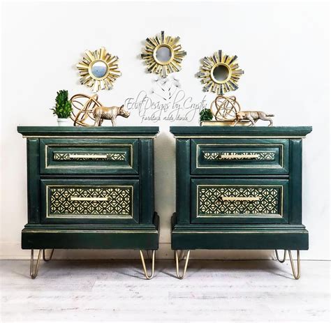 End table makeover, and a personal challenge. MCM Nightstands/ End Tables/ Vintage | Etsy | ハンドメイド ...