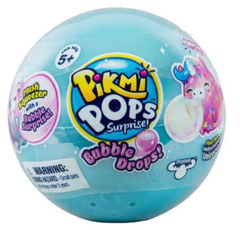 Pikmi Pops Bubble Drop Squeeze Ball Maker Glitter Exclusive Characters