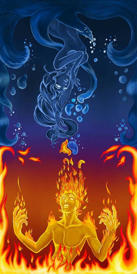 Twin Flame Art Twin Flame Love Illustration Art Dessin Fireboy And