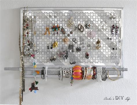 Diy Jewelry Organizer Easy Way To Display Jewelry On The Wall