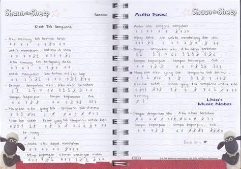 Andra and the backbone sempurna: Catatan Not Lagu - Samsons, "Kisah Tak Sempurna" (Piano ...
