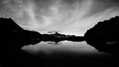 Landscape Reflection Monochrome Water Lake Night Pc