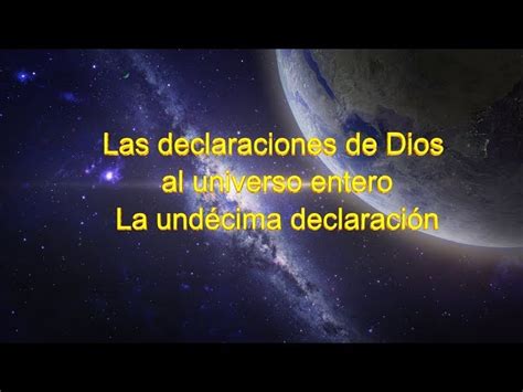 La Palabra De Dios Las Declaraciones De Dios Al Universo Entero La