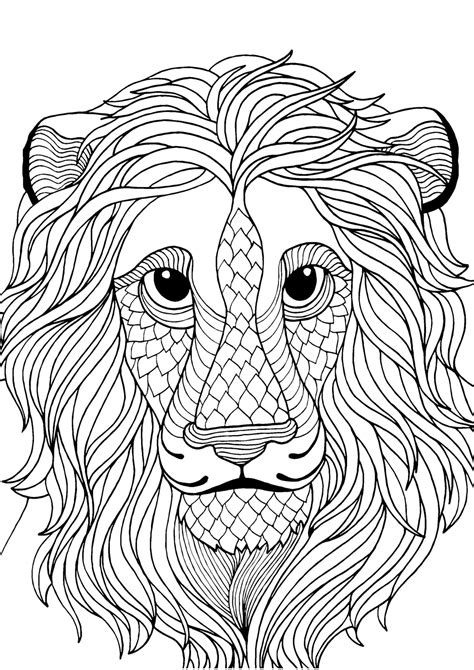 The 20 best train coloring pages for preschoolers: Antistress lion Coloring Pages to download and print for free