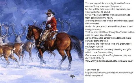 Cowboy Christmas Poem Best