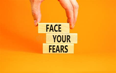Face Your Fears And Support Symbol Concept Words Face Your Fears On