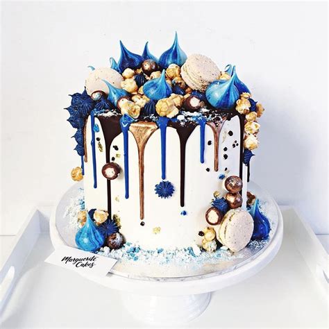 Rose Gold Drip 💝 Drip Cakes Blue Birthday Cakes Birthday Drip Cake