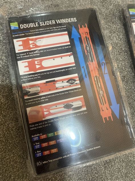 Preston Innovations Double Slider Winders Size 18cm Colour Red X 2 Ebay