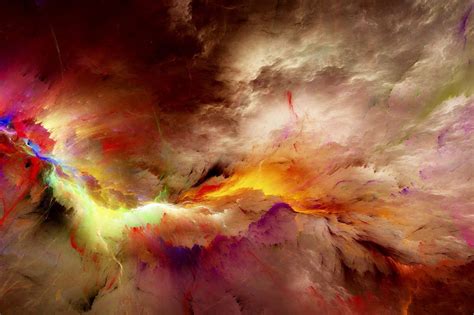 Abstract Colored Clouds Design Patterns Studio Cloud Canvas Art