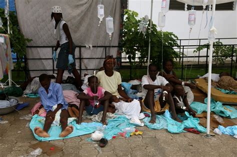 cholera outbreak worsens while world rushes to help haiti again