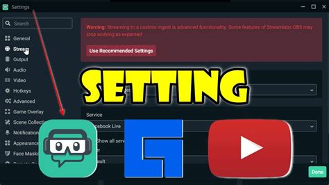 Cara Setting Streamlabs Obs Youtube