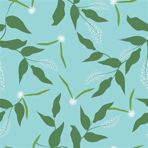 Cute Hand Drawn Vintage Floral Pattern Seamless Background Vector