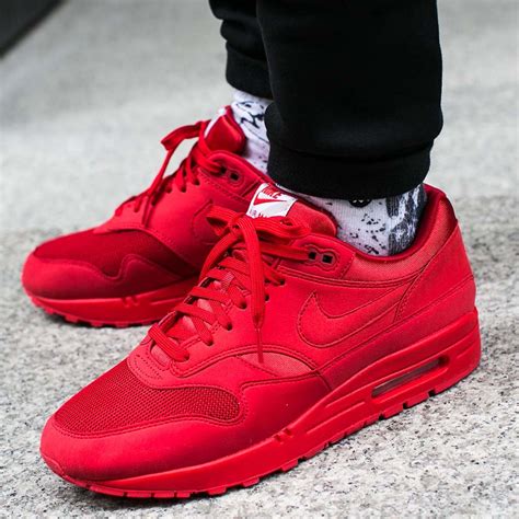 Now Available Nike Air Max 1 Premium Tonal Red — Sneaker Shouts