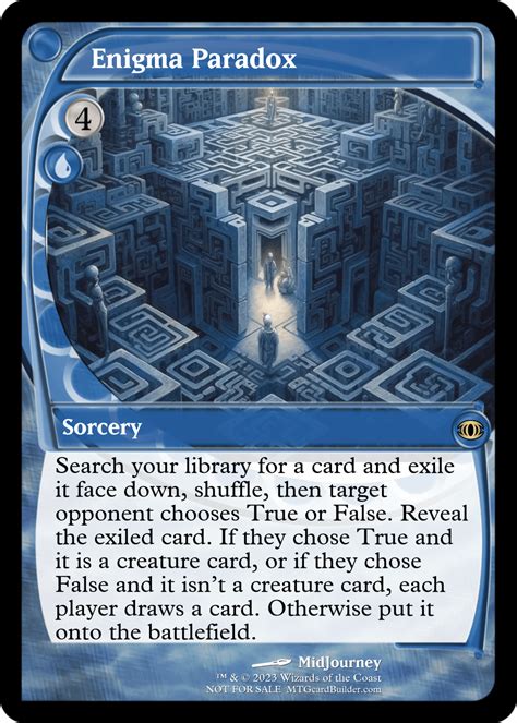 Enigma Paradox : r/custommagic