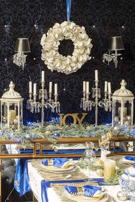 Maybe you would like to learn more about one of these? Beautiful Blue and White Christmas Home Decorating Ideas ...