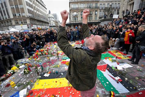Brussels Attacks Photos Of Mourning Time