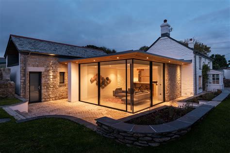 Roseland Cottage Cornwall Bungalow Exterior Cottage Extension Flat