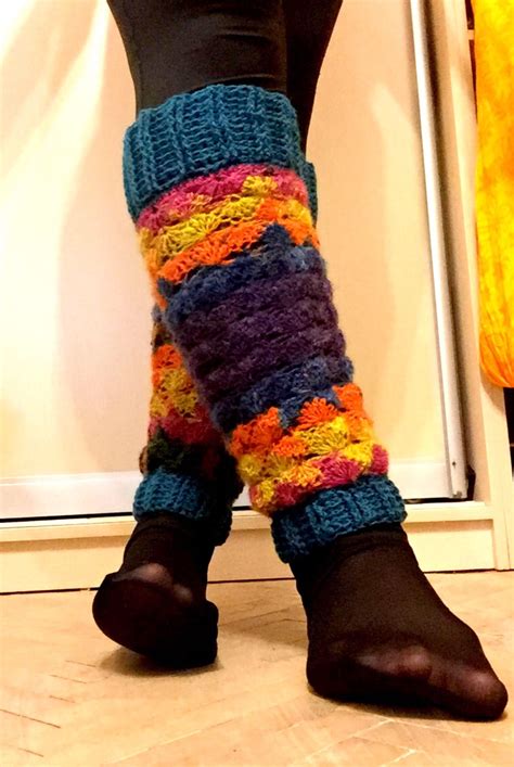 Colorful leg warmers woolen leg warmers | Etsy | Crochet leg warmers