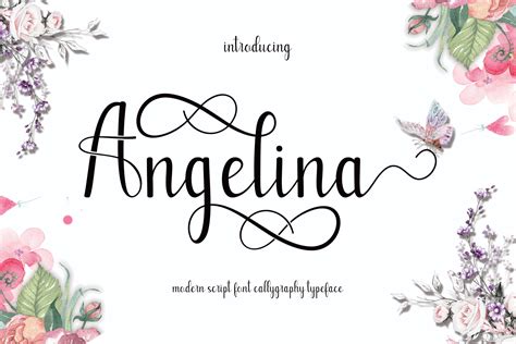 Angelina 410892 Calligraphy Font Bundles