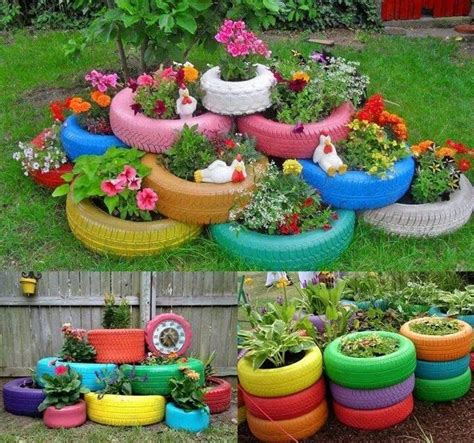 Tire Flower Bed Yard Tire Garden Garden Projects Diy Garden Decor