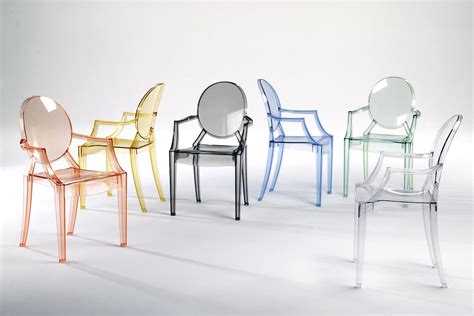 Unlike much eighteenth century furniture, the louis ghost chair can be stacked six high, and stored in fairly poor conditions without any degrading. Louis Ghost Chair with Arms by Philippe Starck for Kartell ...