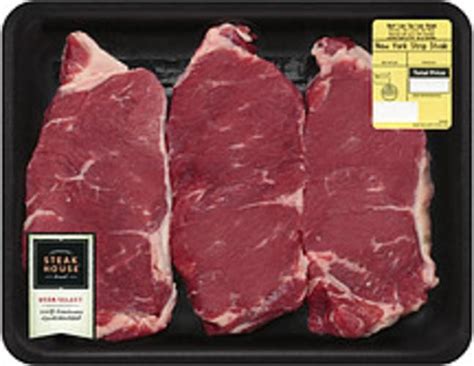 Walmart New York Strip Steak Fresh Beef 081 Lb Nutrition