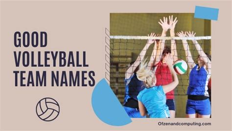 3600 Good Volleyball Team Names Ideas 2023 Funny Cool 2023