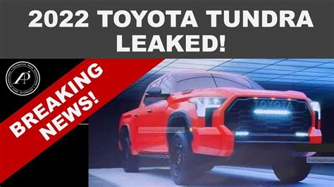 2022 Toyota Tundra Trd Pro Leaked Images Price And Release Date Revealed