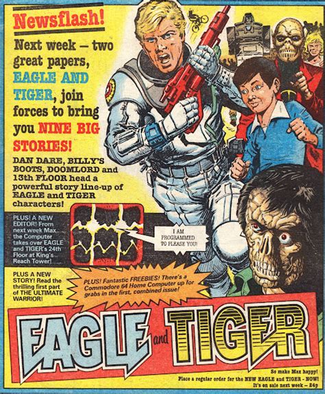 Starlogged Geek Media Again 1985 Eagle And Tiger Merge Ipc