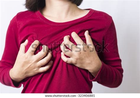 Woman Squeezes Her Breasts Stock Photo Shutterstock