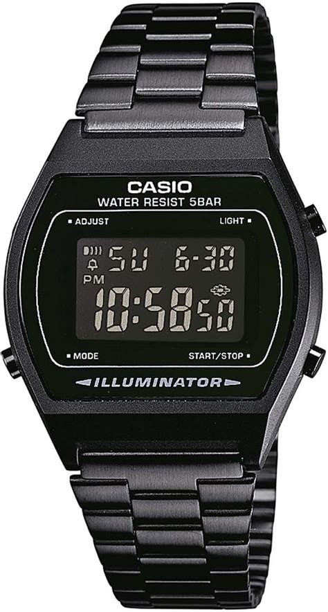 Black Digital Casio Vintage Watch B640wb 1bef Amazonca Watches