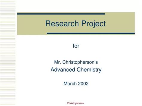 Ppt Research Project Powerpoint Presentation Free Download Id2118758