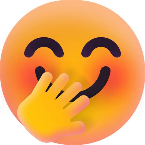 Face With Hand Over Mouth Emoji Download For Free Iconduck