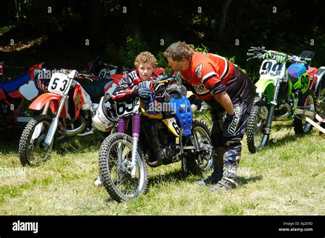 Motorcycle Hill Climb Competition Action Stock Photo Alamy