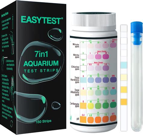 Easytest 7 In 1 Aquarium Test Strips 150 Strip Pack Aquarium Water