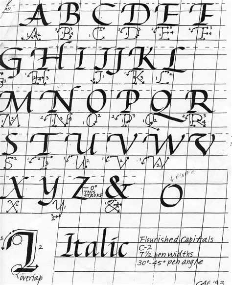 Calligraphy Alphabet Printables