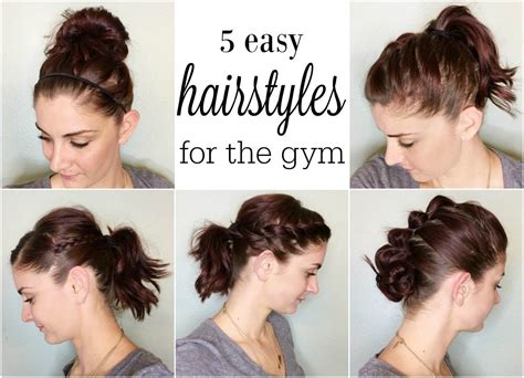 Easy Work Out Hairstyles Gym Hairstyles Workout Hairstyles Easy