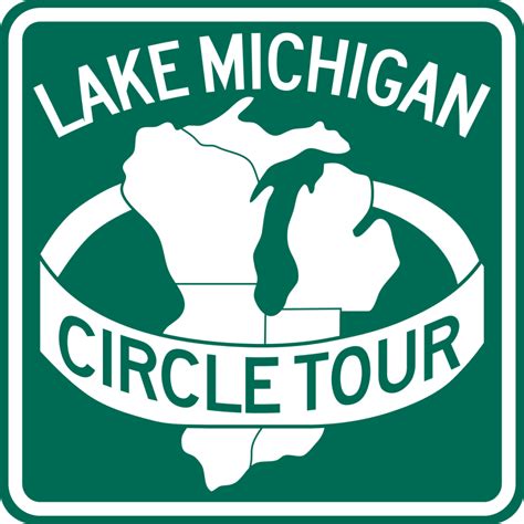 Driving Lake Michigans Circle Tour Lighthouse Map Travmania