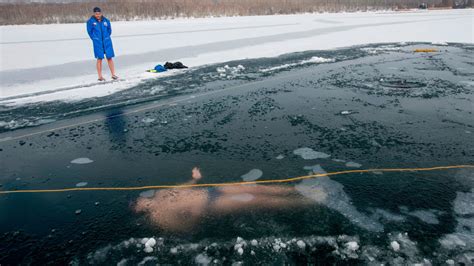 Czech Free Diver Breaks World Record For Longest Swim Under Ice
