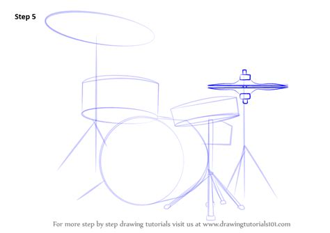 Learn How To Draw Drums Musical Instruments Step By Step Drawing