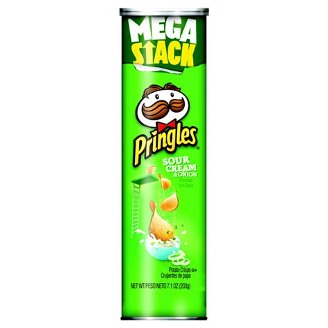 Pringles Potato Crisps Chips Mega Stack Sour Cream And Onion