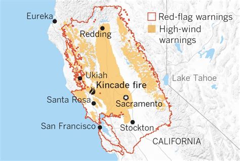 Kincade Fire Map Cal Fire Time Zones Map World