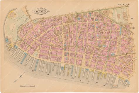 Atlas Of New York City 1885 Wardmaps Llc
