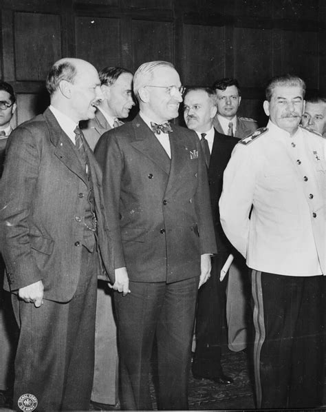 [photo] Clement Attlee Harry Truman Vyacheslav Molotov And Joseph Stalin During The Potsdam