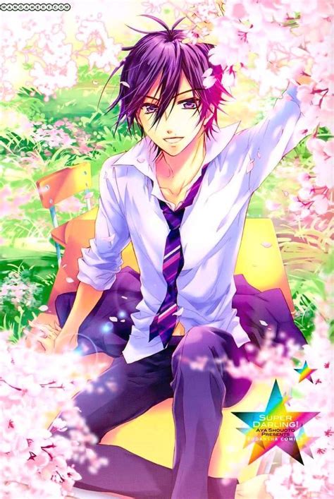 Purple Hair Anime Guy Anime Hair Boy Ibuki Purple Pink Male Pastel