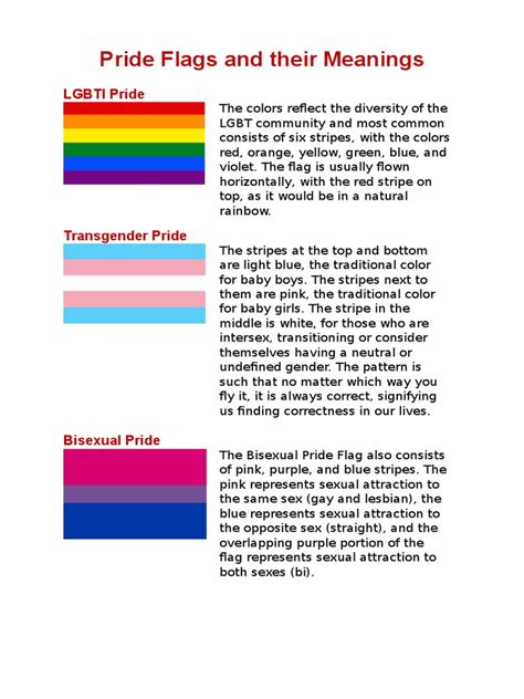 pride flags and their meanings