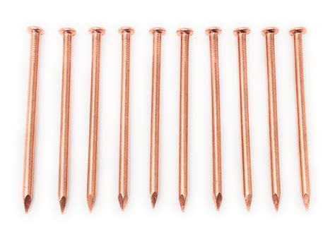 5 Inch Copper Nails Pack Of 10 Massive Solid Copper Nail Spikes